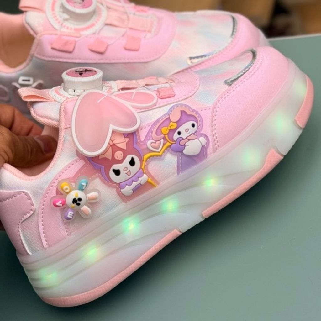 مشخصات کتونی اسکیتی چراغدار طرح کرومی ملودی از KAKA کد 4072702