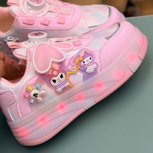 خرید اینترنتی قیمت کتونی اسکیتی چراغدار طرح کرومی ملودی از KAKA کد 4072702