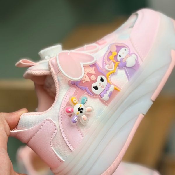 کتونی اسکیتی چراغدار طرح کرومی ملودی از KAKA کد 4072702