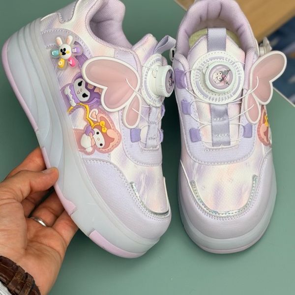 کتونی اسکیتی چراغدار طرح کرومی ملودی از KAKA کد 4072702