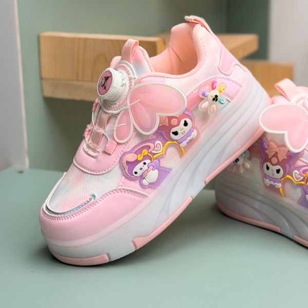 کتونی اسکیتی چراغدار طرح کرومی ملودی از KAKA کد 4072702