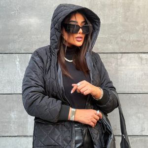 خرید اینترنتی کاپشن  زنانه طرح امبردی