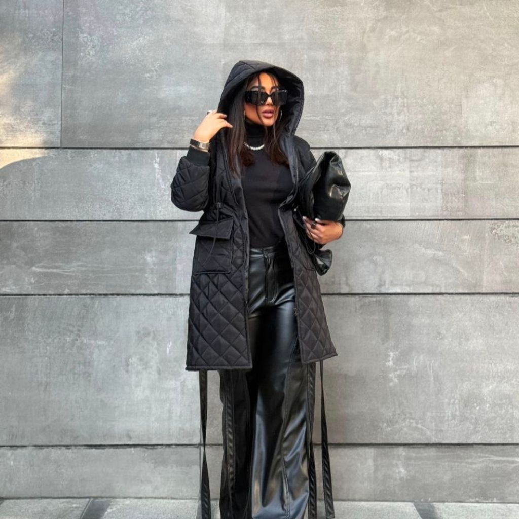 خرید آنلاین کاپشن  زنانه طرح امبردی