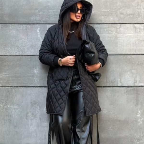 کاپشن  زنانه طرح امبردی