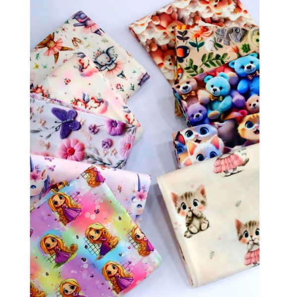 پارچه تریکو لاکرا طرحدار درجه یک.