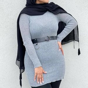 قیمت ارزان زیر سارافون یقه گرد بافت کد 60321