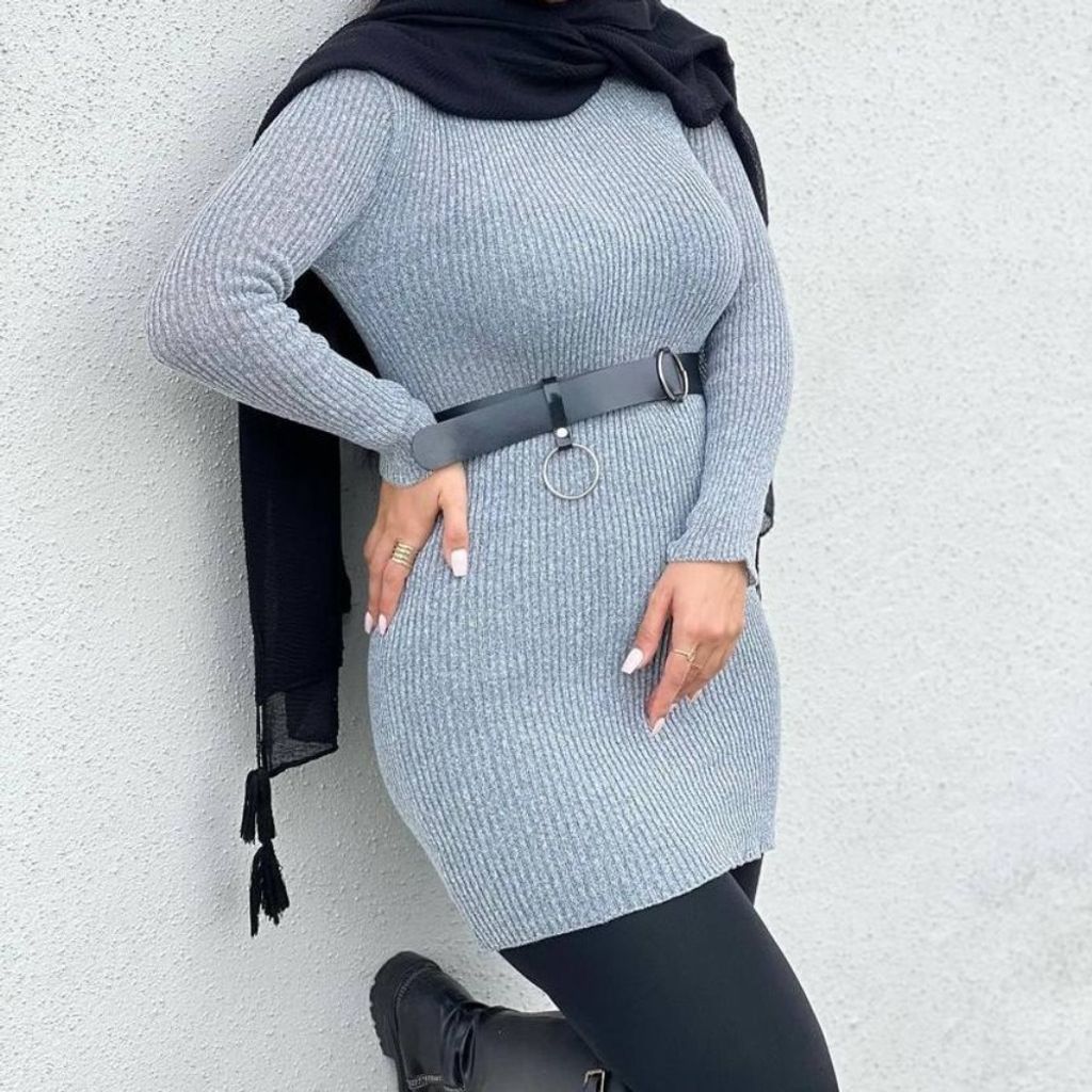 خرید آنلاین زیر سارافون یقه گرد بافت کد 60321