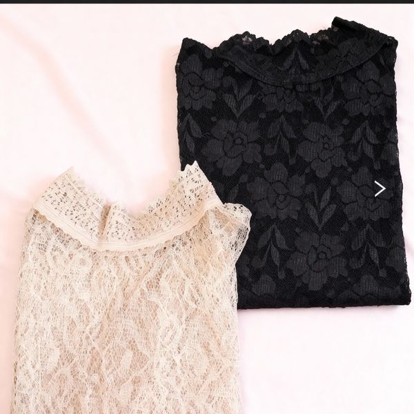 بلوز توری آستین بلند