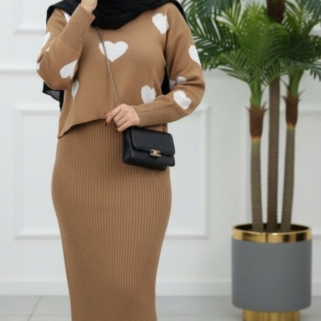 خرید آنلاین بلوز و سارافون قلبی