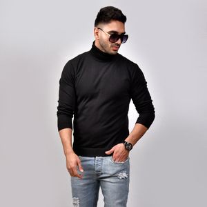 خرید انلاین پلیور بافت یقه اسکی مردانه مدل Ersan ( در 2 رنگبندی )