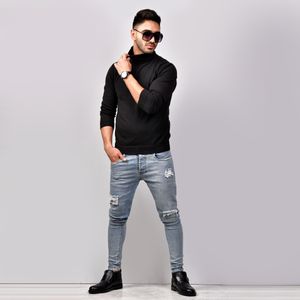 مشخصات پلیور بافت یقه اسکی مردانه مدل Ersan ( در 2 رنگبندی )