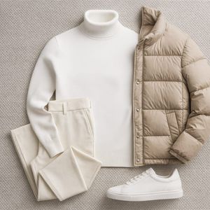 خرید آنلاین پلیور بافت یقه اسکی مردانه مدل Ersan ( در 2 رنگبندی )