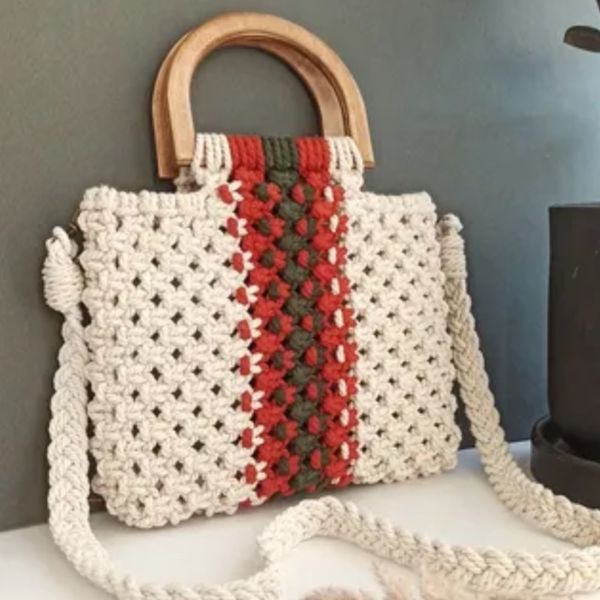 کیف مجلسی مکرومه بافی