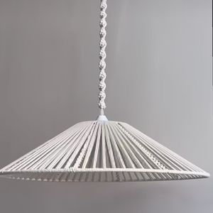 لوستر مخروطی‌مکرومه بافی