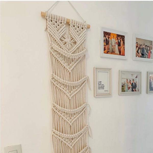 آویز‌کلاه مکرومه بافی