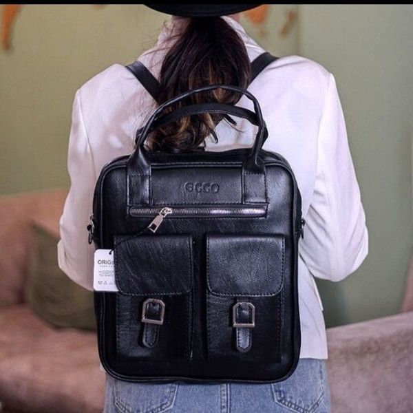 کیف زنانه دانشجویی اداری بزرگ دخترانه کیفیت عالی دوشی کوله ای( مشکی)