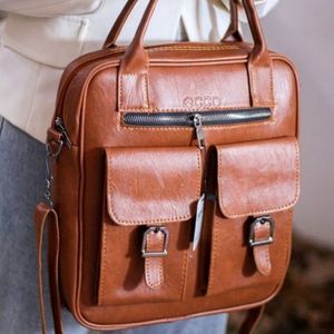 کیف زنانه دانشجویی اداری بزرگ دخترانه کیفیت عالی دوشی کوله ای( مشکی)