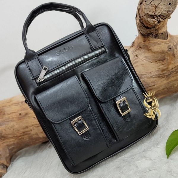 کیف زنانه دانشجویی اداری بزرگ دخترانه کیفیت عالی دوشی کوله ای( مشکی)