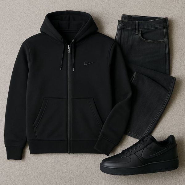 سوییشرت زیپ دار بیسیک مردانه