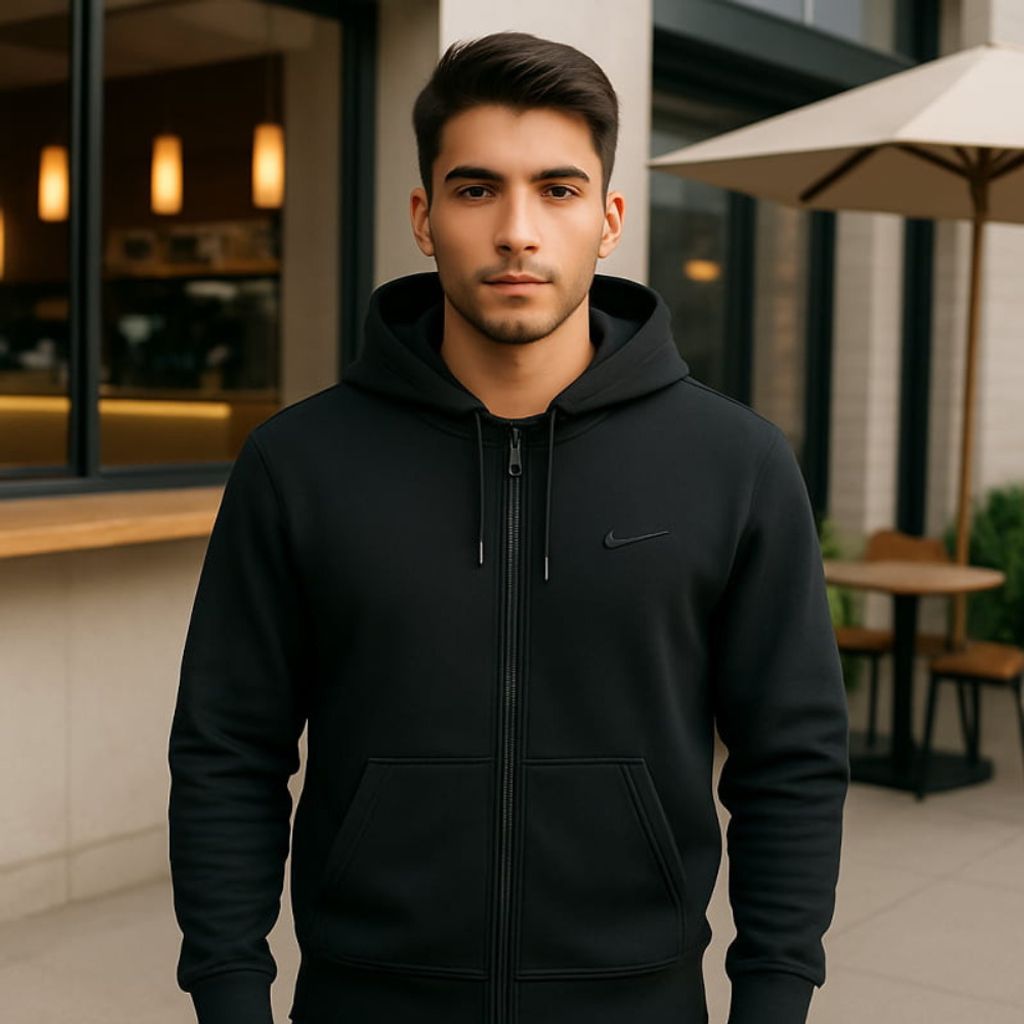 قیمت ارزان سوییشرت زیپ دار بیسیک مردانه