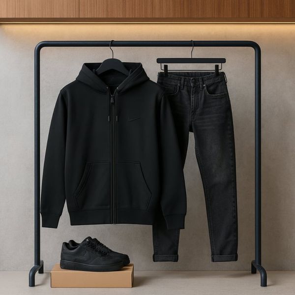 سوییشرت زیپ دار بیسیک مردانه