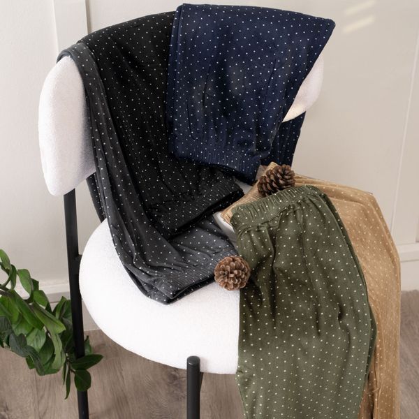 شلوار مخمل خالدار لوتوس