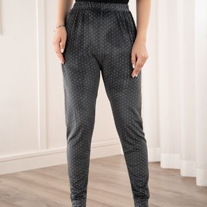 خرید اینترنتی شلوار مخمل خالدار لوتوس