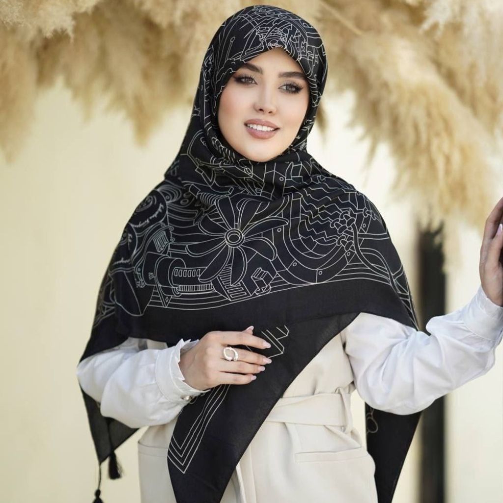 خرید انلاین روسری پاییزه قواره 120