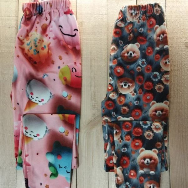 شلوار مخمل سه بعدی دخترانه سایز 90