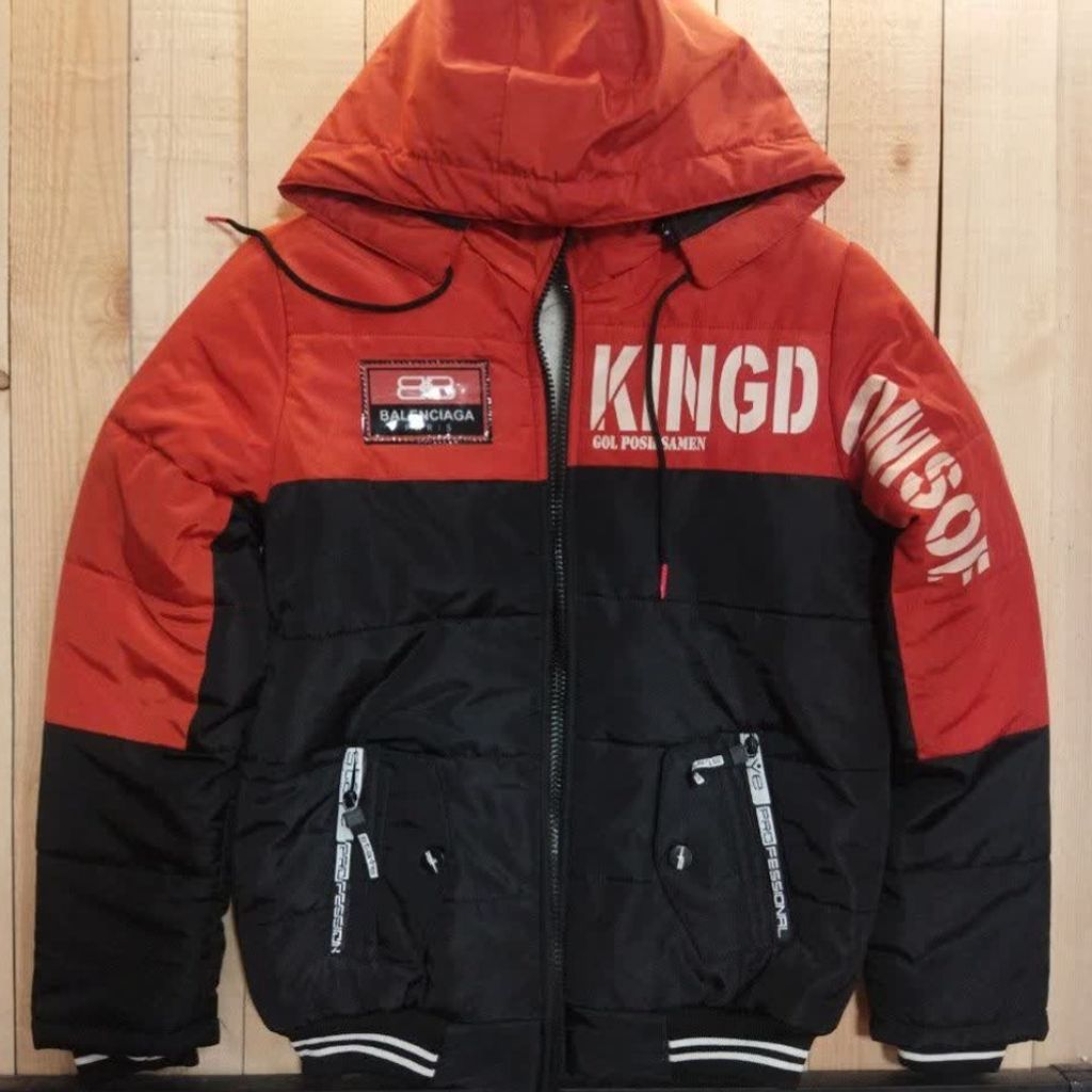 خرید آنلاین کاپشن پسرانه کلاهدار بارونی