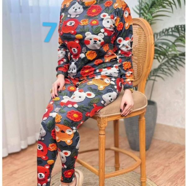 ست مخمل 3 بعدی زنانه