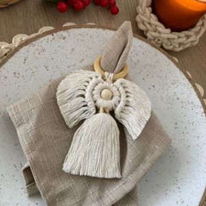 هولدر دستمال میز مکرومه طرح فرشته