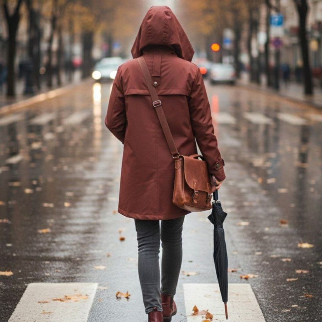 خرید آنلاین بارونی آستردار مدل رنا مشکی