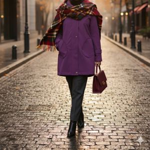 بارونی آستردار رنا بنفش