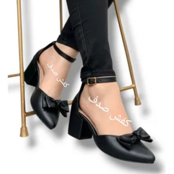 کفش مجلسی زنانه جلو بسته پاشنه دار اروپایی