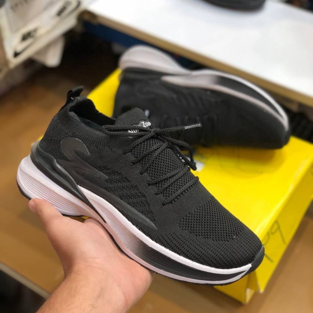 خرید انلاین کفش کشی جورابی زنانه مدل رانر رنگ مشکی