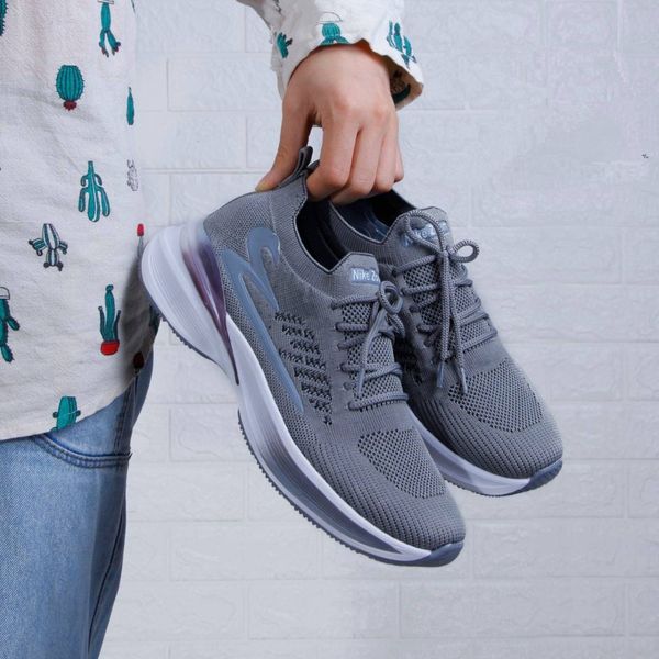 کفش کشی جورابی زنانه مدل رانر رنگ طوسی