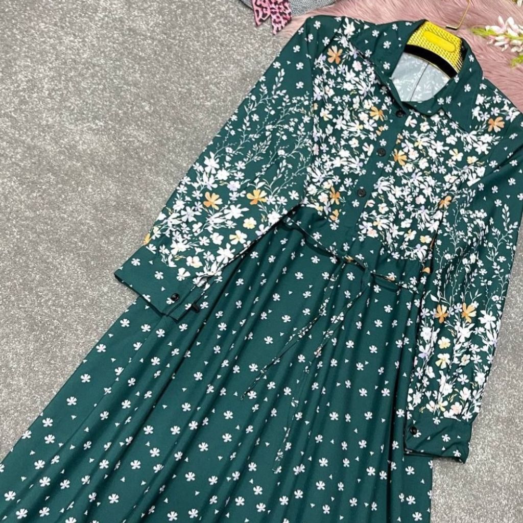 خرید آنلاین پیراهن ساحلی طرح شکوفه