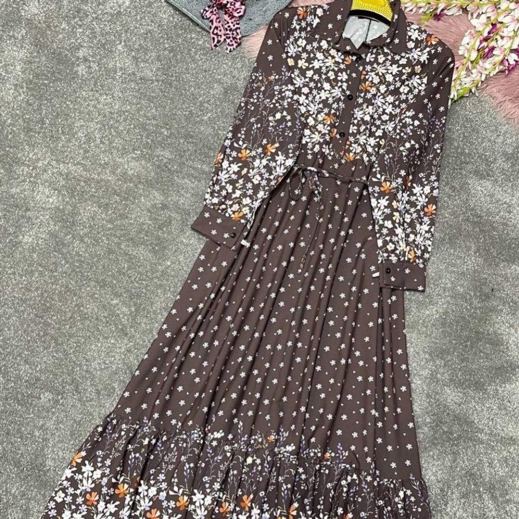 فروش اینترنتی پیراهن ساحلی طرح شکوفه