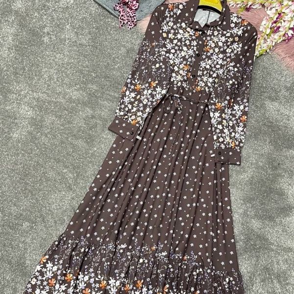 پیراهن ساحلی طرح شکوفه