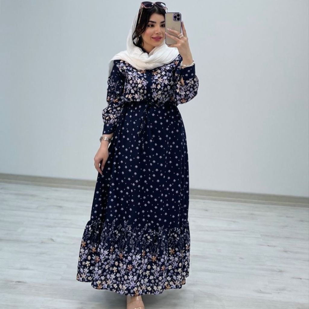 خرید انلاین پیراهن ساحلی طرح شکوفه