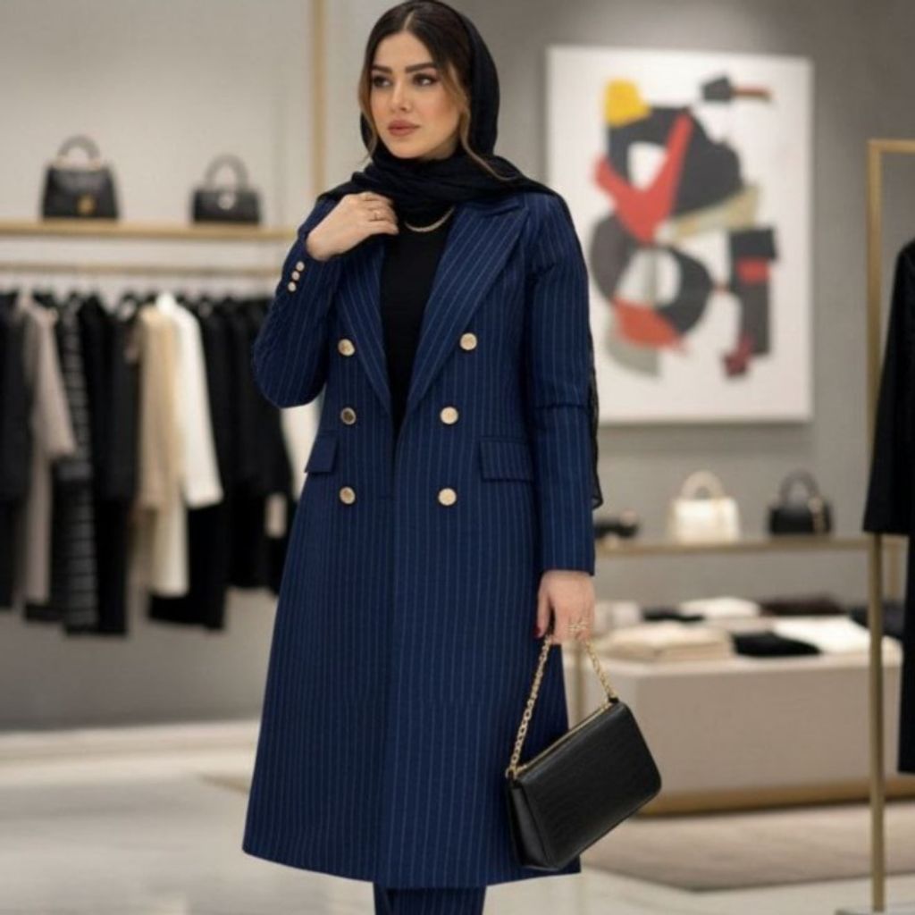 مشخصات ست مانتو شلوار مزون دوز دیپلمات مازراتی دورو