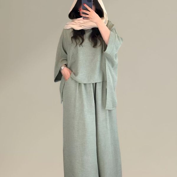 ست شومیز و شلوار شیک و ترند رزا