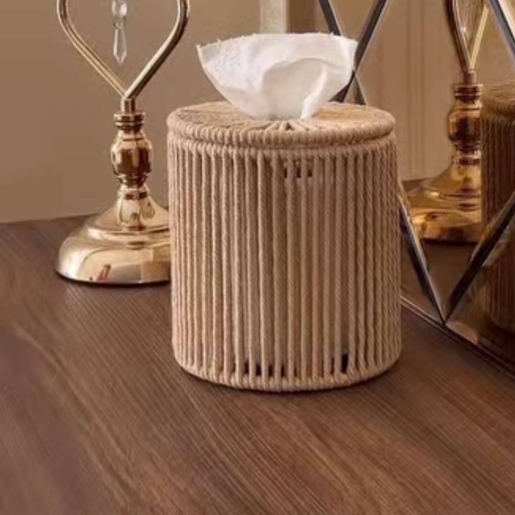 مشخصات جا دستمال مکرومه بافی