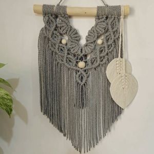 دیوار کوب مکرومه بافی مدل طوسی