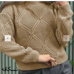 قیمت ارزان بافت زنانه لباس زنانه نخ ترک فری سایز36 تا 46