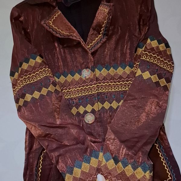 مانتو مجلسی طرح گلدوزی