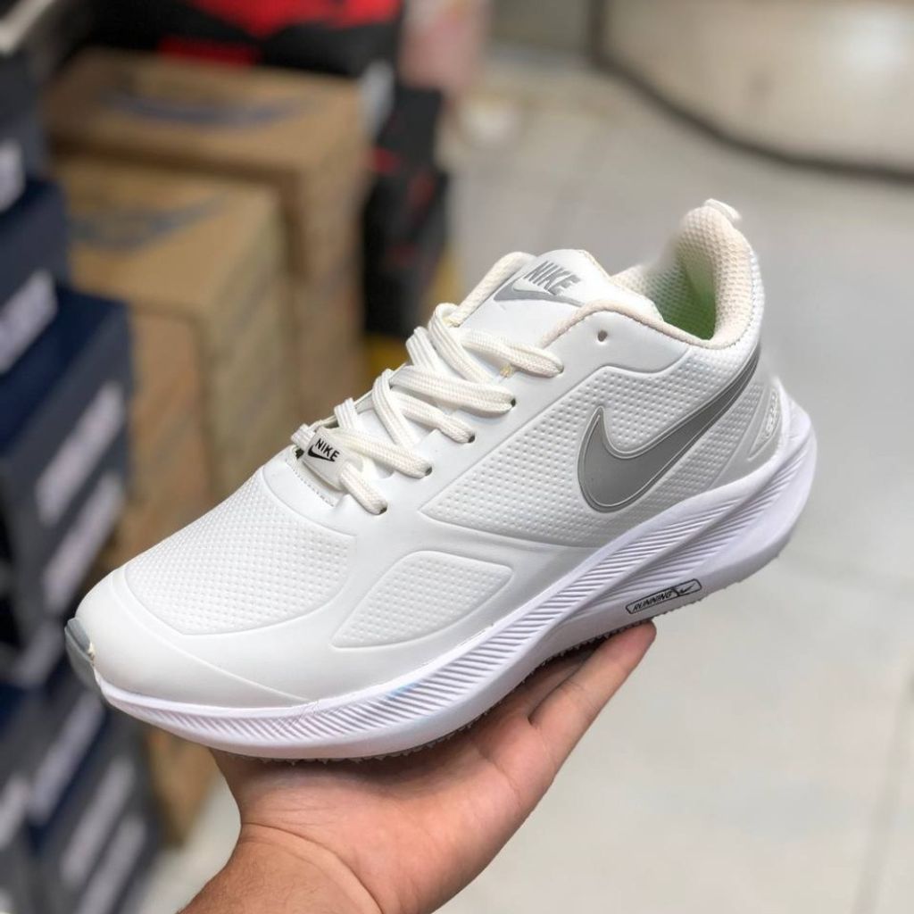 مشخصات کفش نایک گاید مردانه چرم زیره اصلی سفید