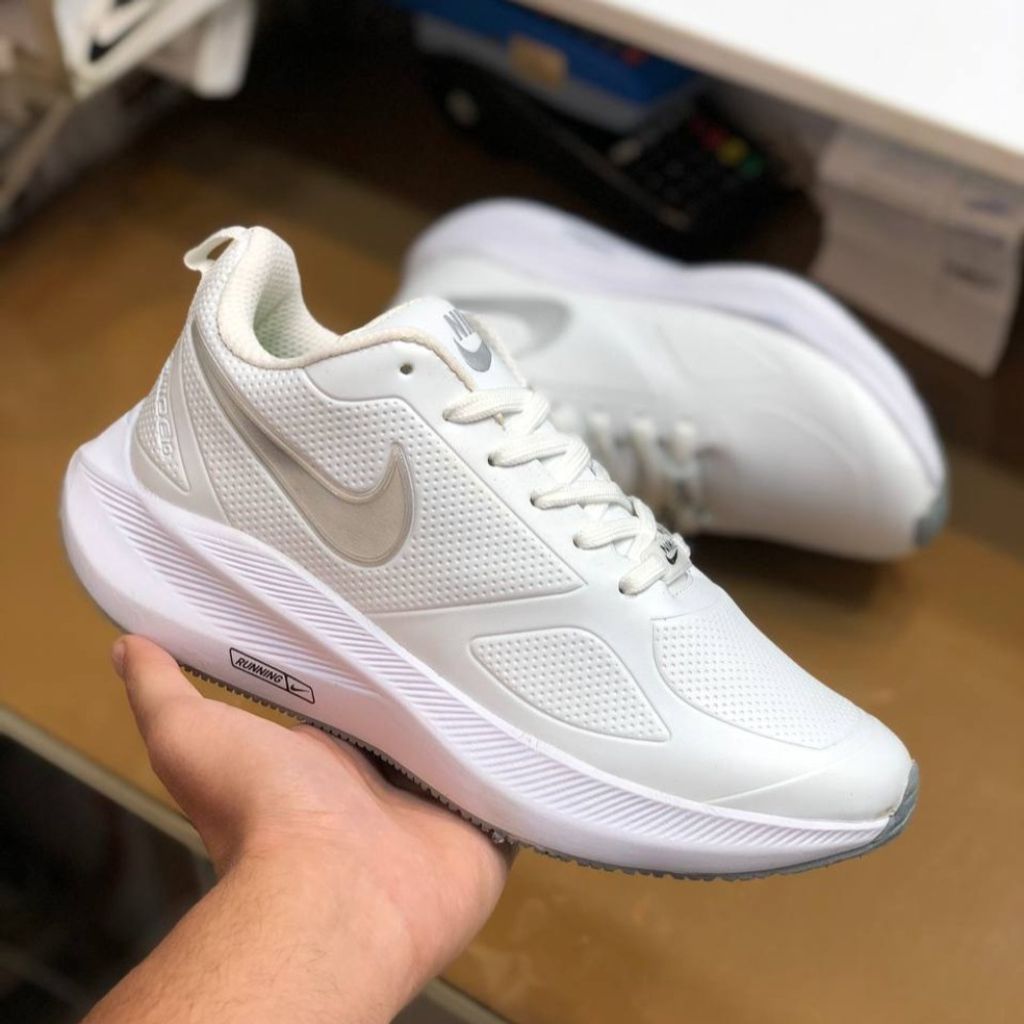 قیمت ارزان کفش نایک گاید مردانه چرم زیره اصلی سفید