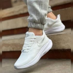 کفش نایک گاید مردانه چرم زیره اصلی سفید